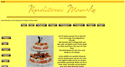 Desktop Screenshot of konditorei-manske.de