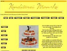 Tablet Screenshot of konditorei-manske.de